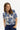 Grazia blus 1/2 ärm Blå - 17086