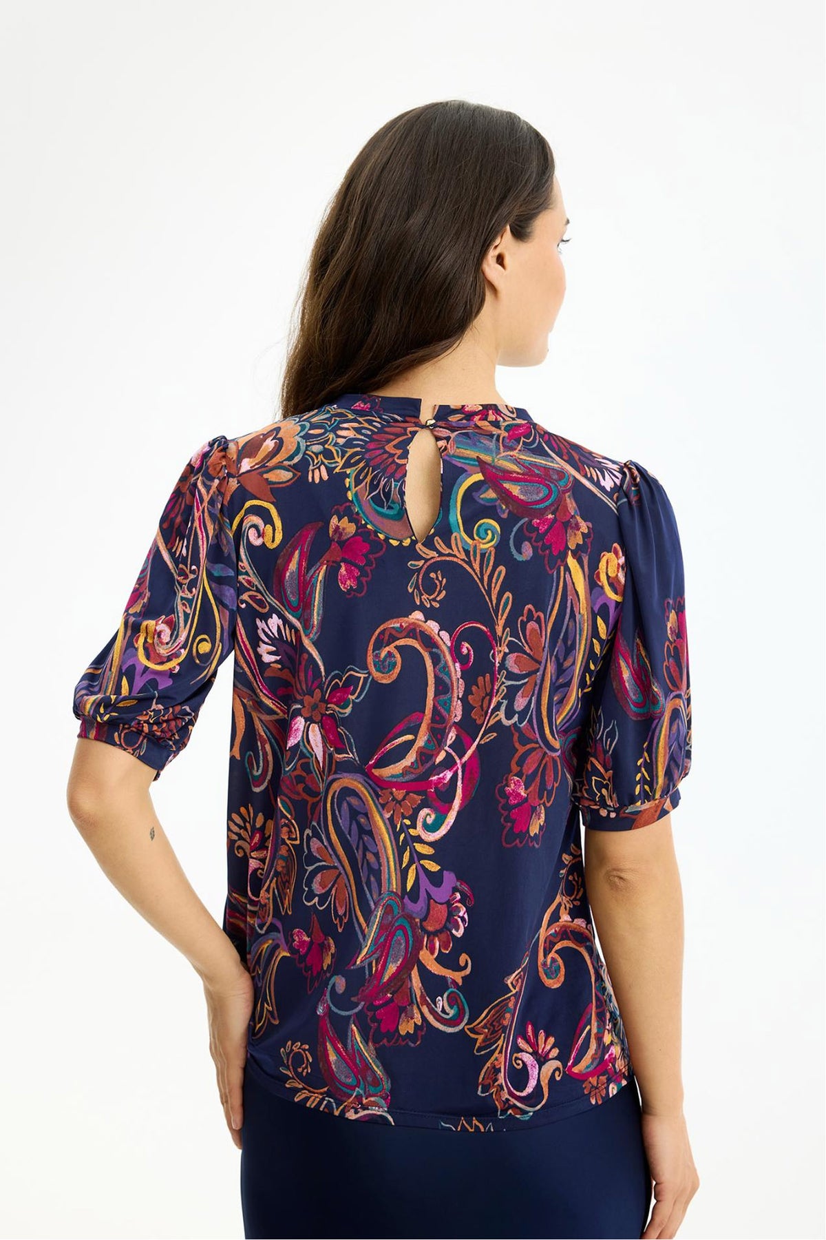 Grazia blus 1/2 ärm Flerfärgad - 17250