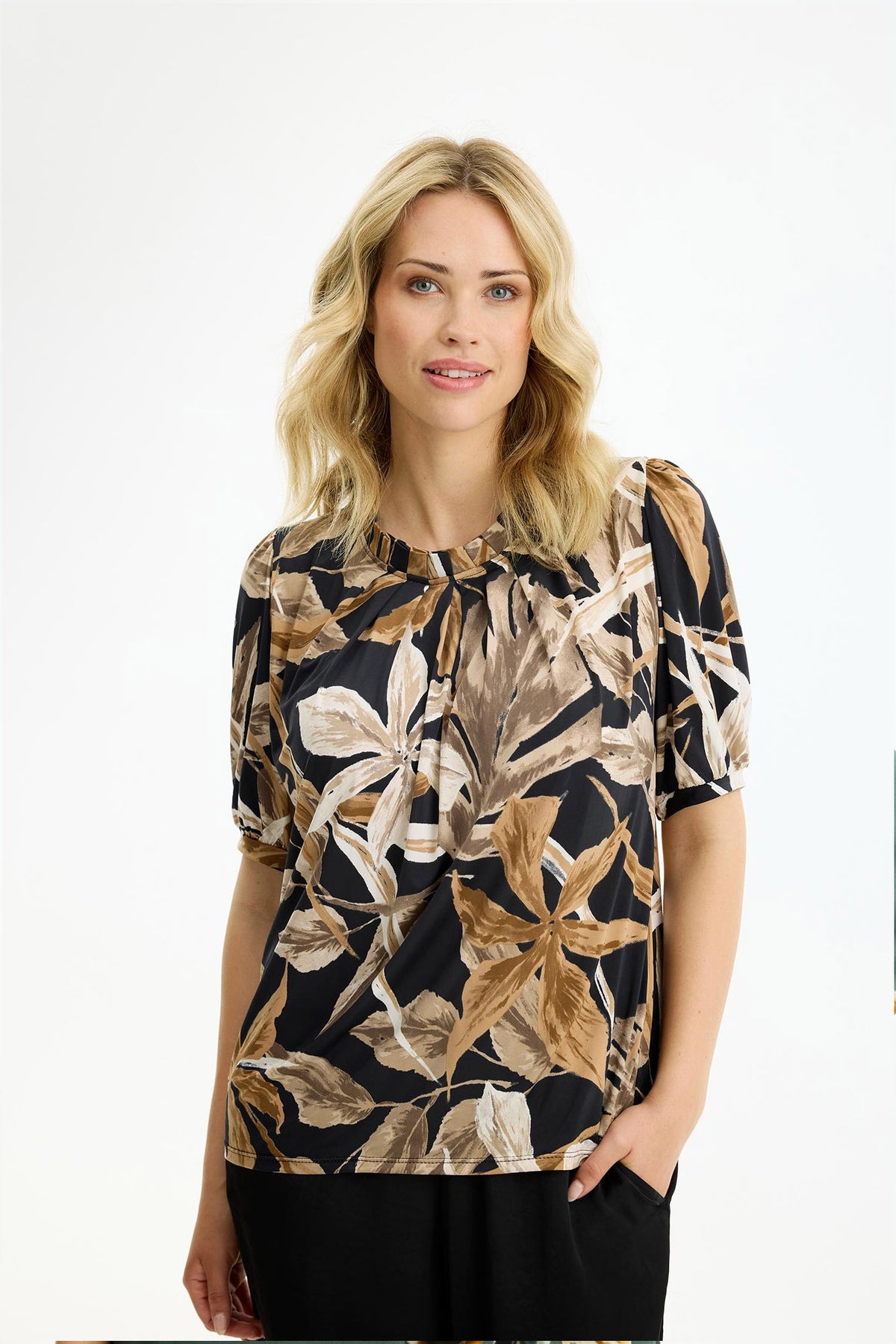 Grazia blus 1/2 ärm SAND - 17264