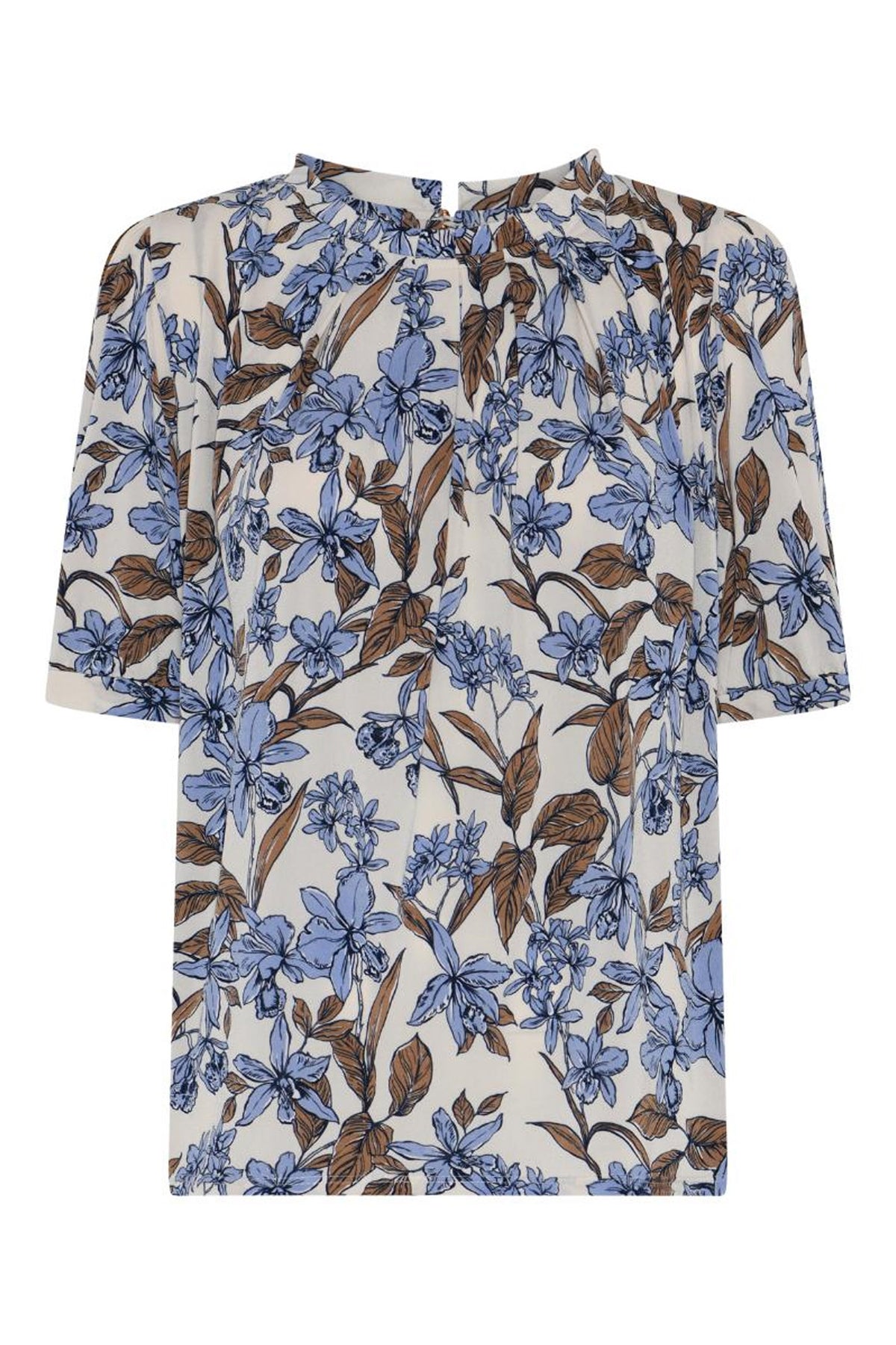 Grazia blus 1/2 ärm HIMMELSBLÅ - 17001
