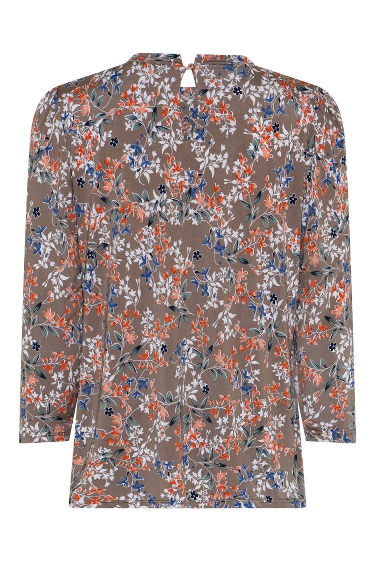 Grazia blus 3/4-ärm Mocca - 17013