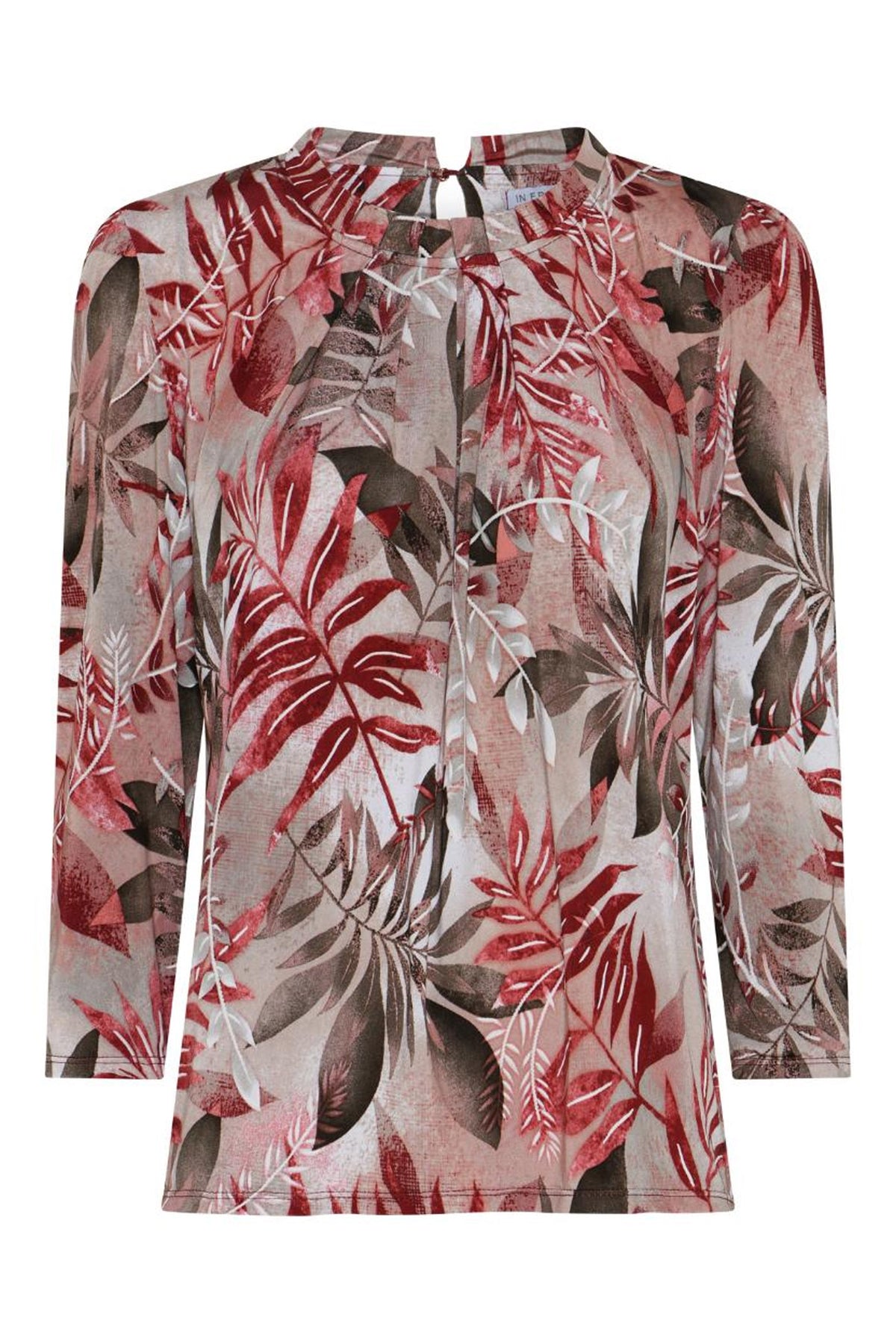 Grazia blus 3/4-ärm Rose wood - 17017