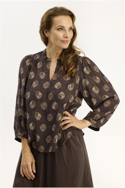 Gry blus Brun - 16932 Thumbnail