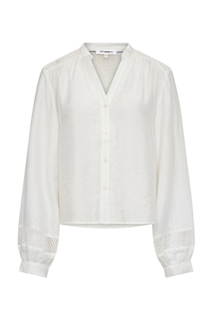 GwendaCC V-tröja 11-Off white - 45082