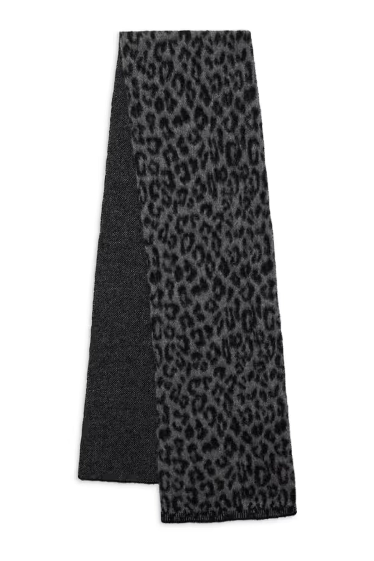 HANNAH SCARF Grå leopard - A-12-11734-MTL98