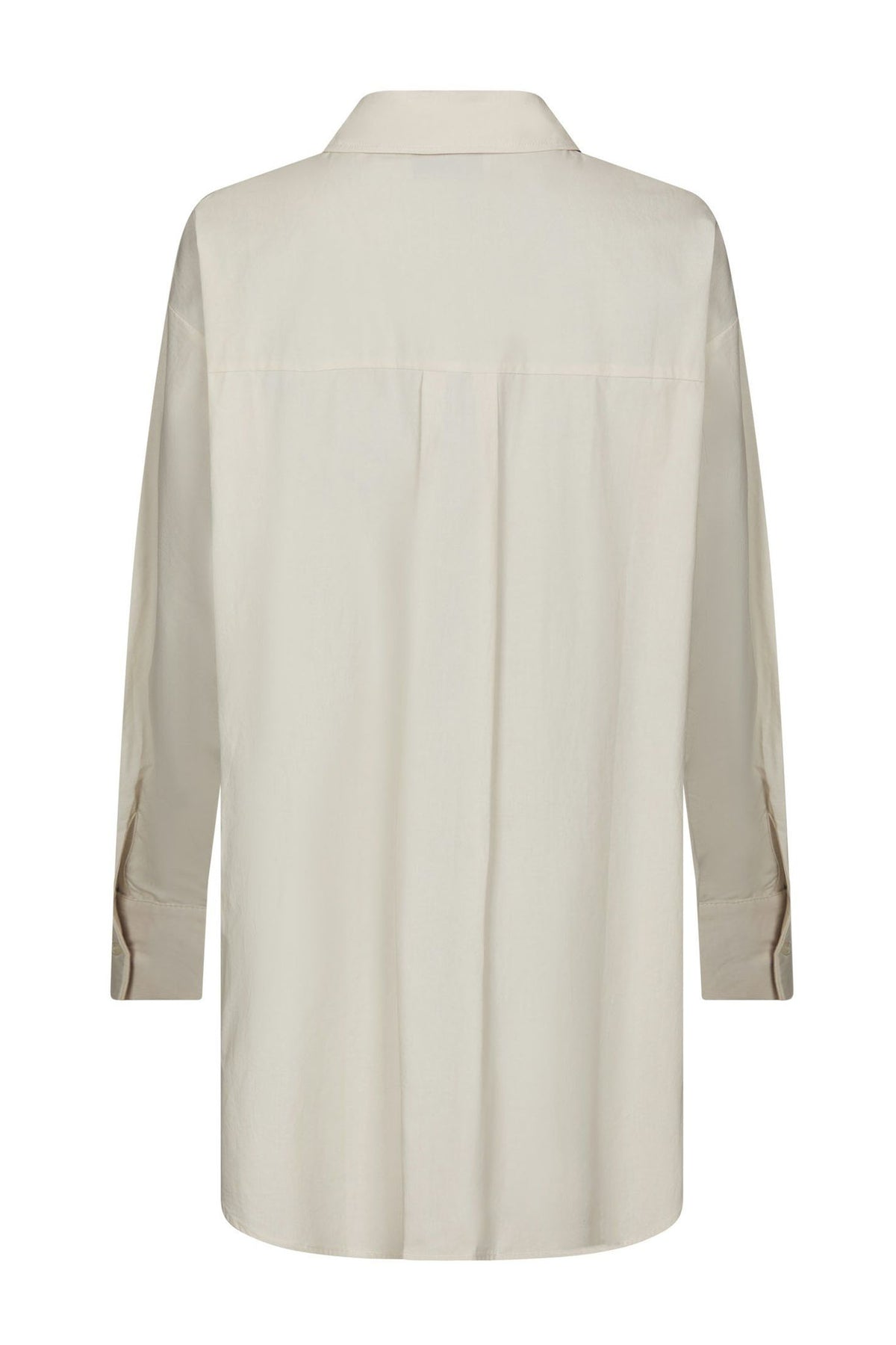 Halina Poplin Skjorta IVORY - 168623
