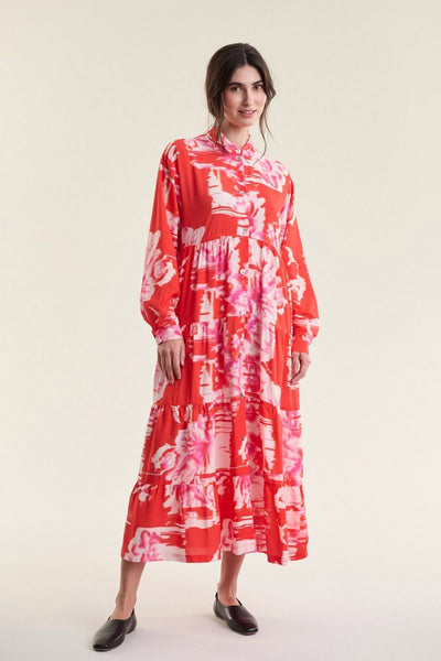 Haru FSC lång klänning KIMONO FLOWER - 263-2337-5731 Thumbnail