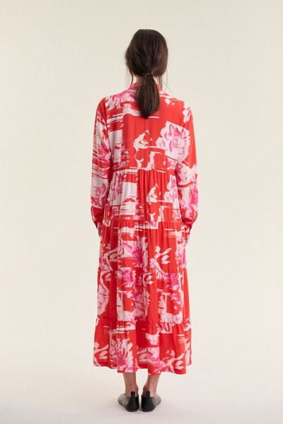 Haru FSC lång klänning KIMONO FLOWER - 263-2337-5731 Thumbnail