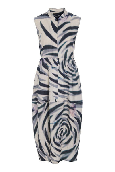 Harukaze Ärmlös klänning ZEBRA ROSE - 263-2296-5770 Thumbnail