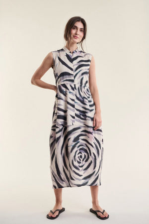 Harukaze Ärmlös klänning ZEBRA ROSE - 263-2296-5770