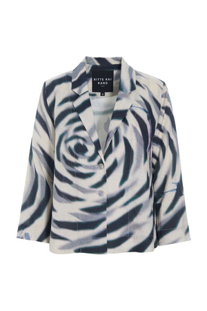 Harukaze A-linjeformad jacka ZEBRA ROSE - 263-2296-5768