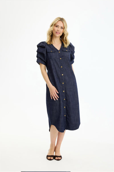 Hazel dress DARK BLUE - 17242 Thumbnail