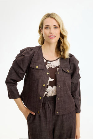 Hazel jacka brun - 17247