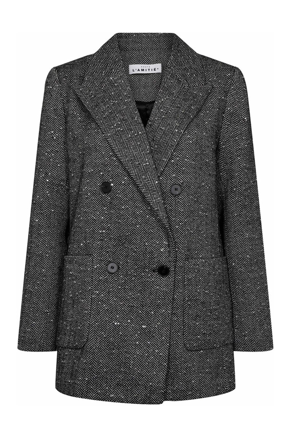 Sillpaljetter Blazer Svart - HL10268