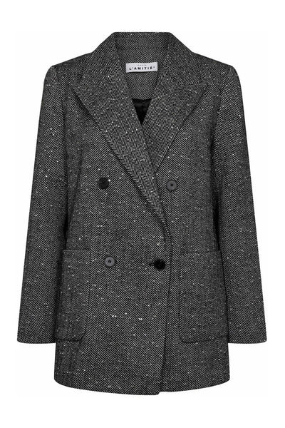 Sillpaljetter Blazer Svart - HL10268 Thumbnail