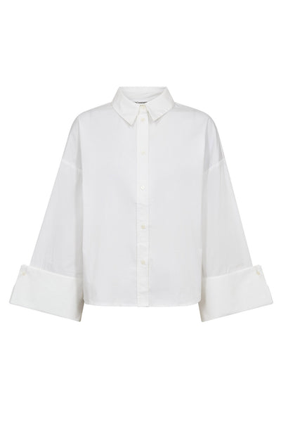 HinaCC Wide Cuff Shirt 4000-White - 35939 Thumbnail