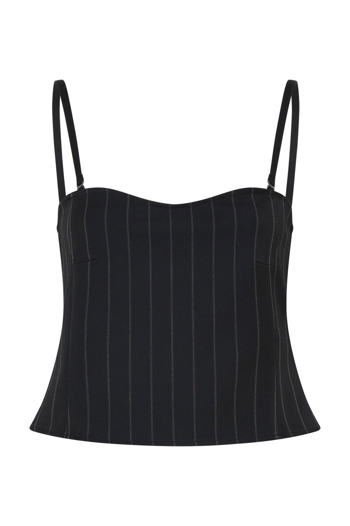 HydrangeaBBKorsas topp Black pinstripe - BBW4632