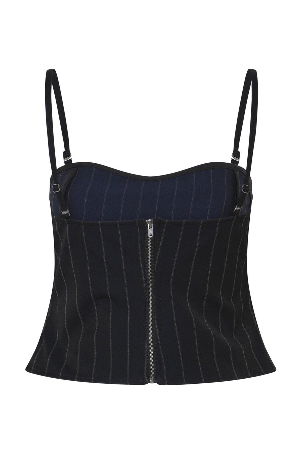 HydrangeaBBKorsas topp Black pinstripe - BBW4632
