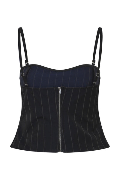 HydrangeaBBKorsas topp Black pinstripe - BBW4632 Thumbnail