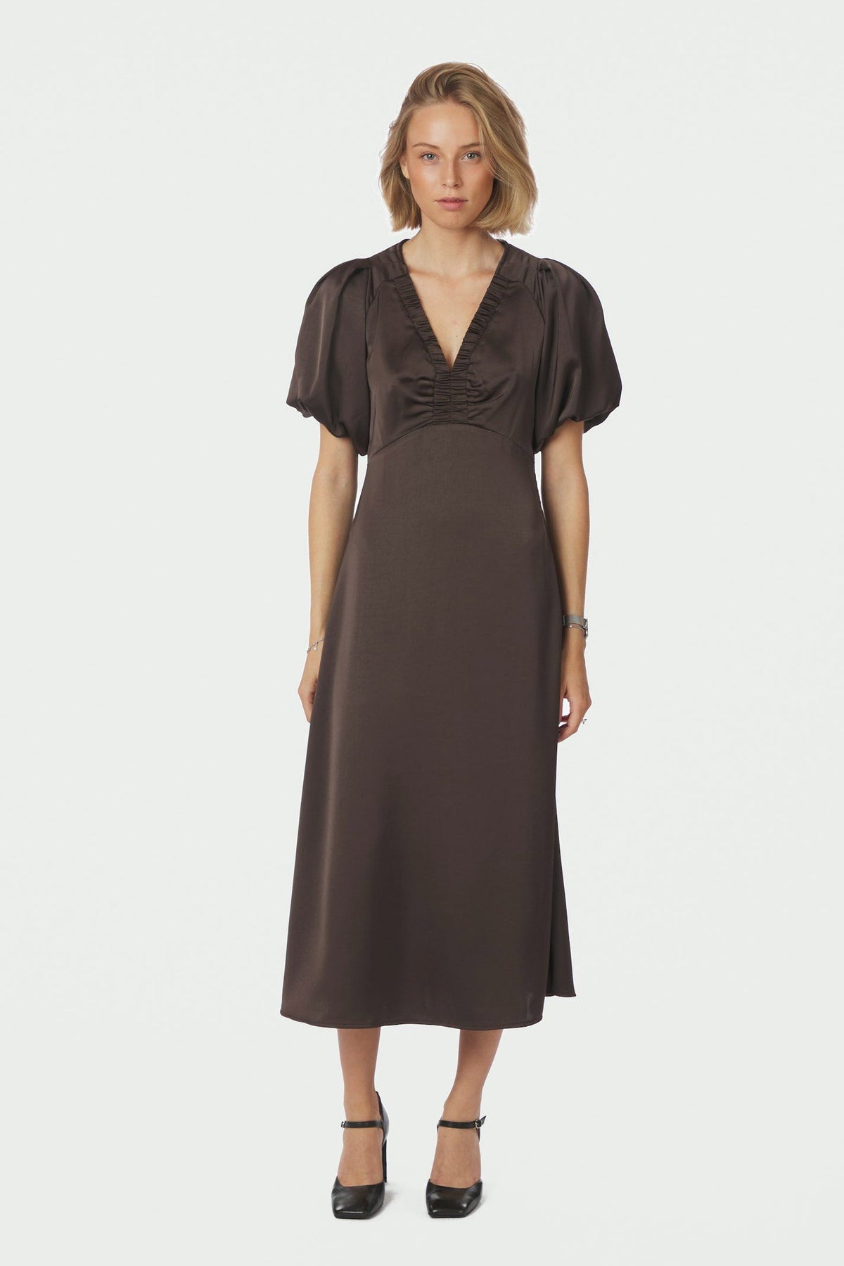 ILLANA HEAVY SATEEN Mörkbrun - 162521