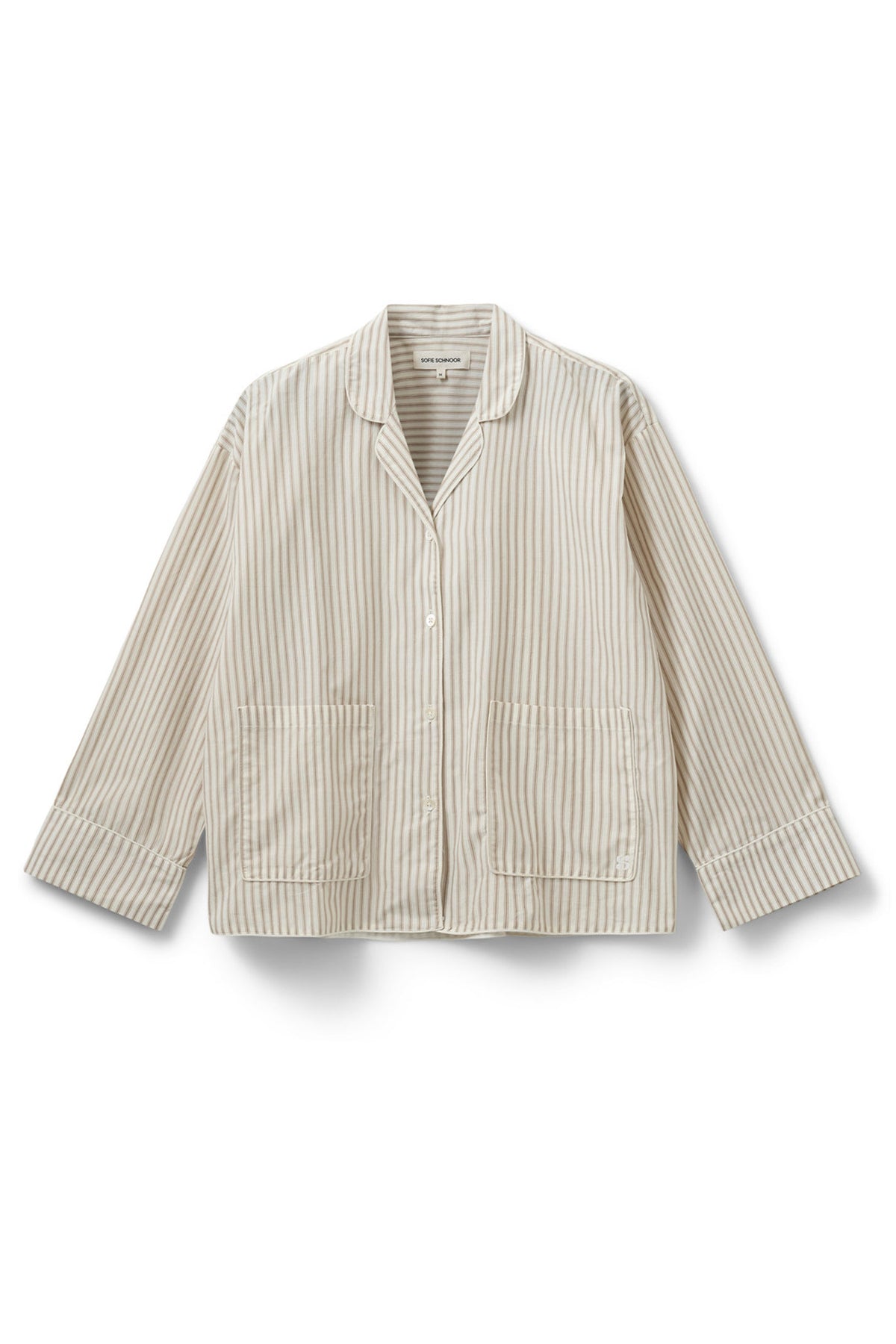 IMANASW SHIRT 7113 Brunrandig - SNOS586