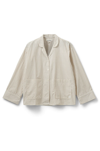 IMANASW SHIRT 7113 Brunrandig - SNOS586 Thumbnail