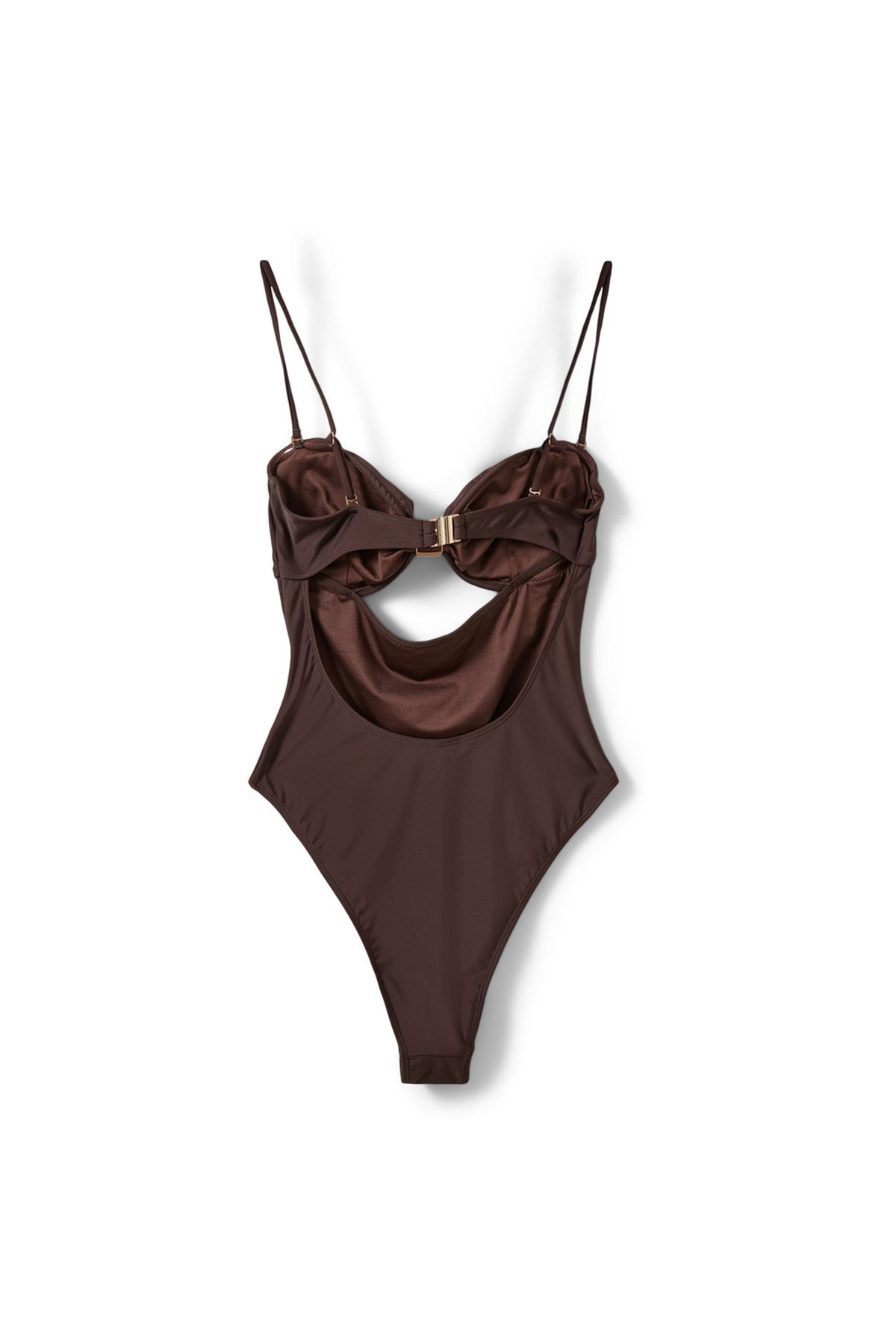 GALIASW BADDRÄKT MED GULD-B 7162 Intense Brown - S262390
