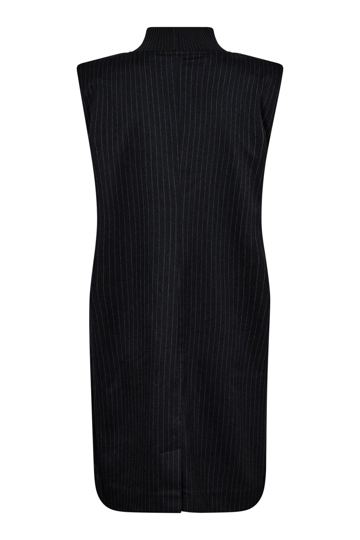 IdaCCPinRibTurtleneckDress 140-Mörkgrå - 36308