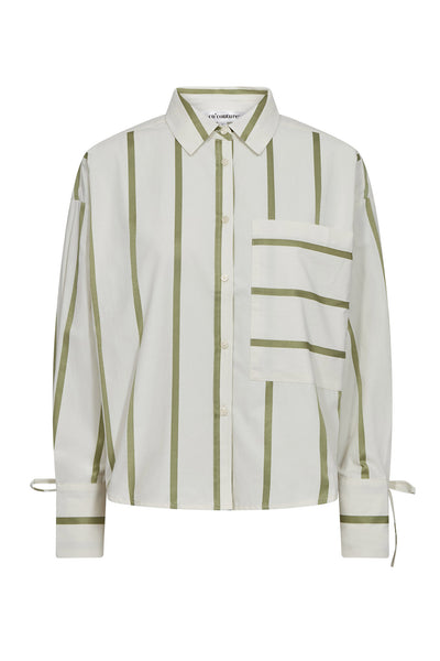 IdieCC Stripe Shirt 1134-O/W Grön - 45087 Thumbnail