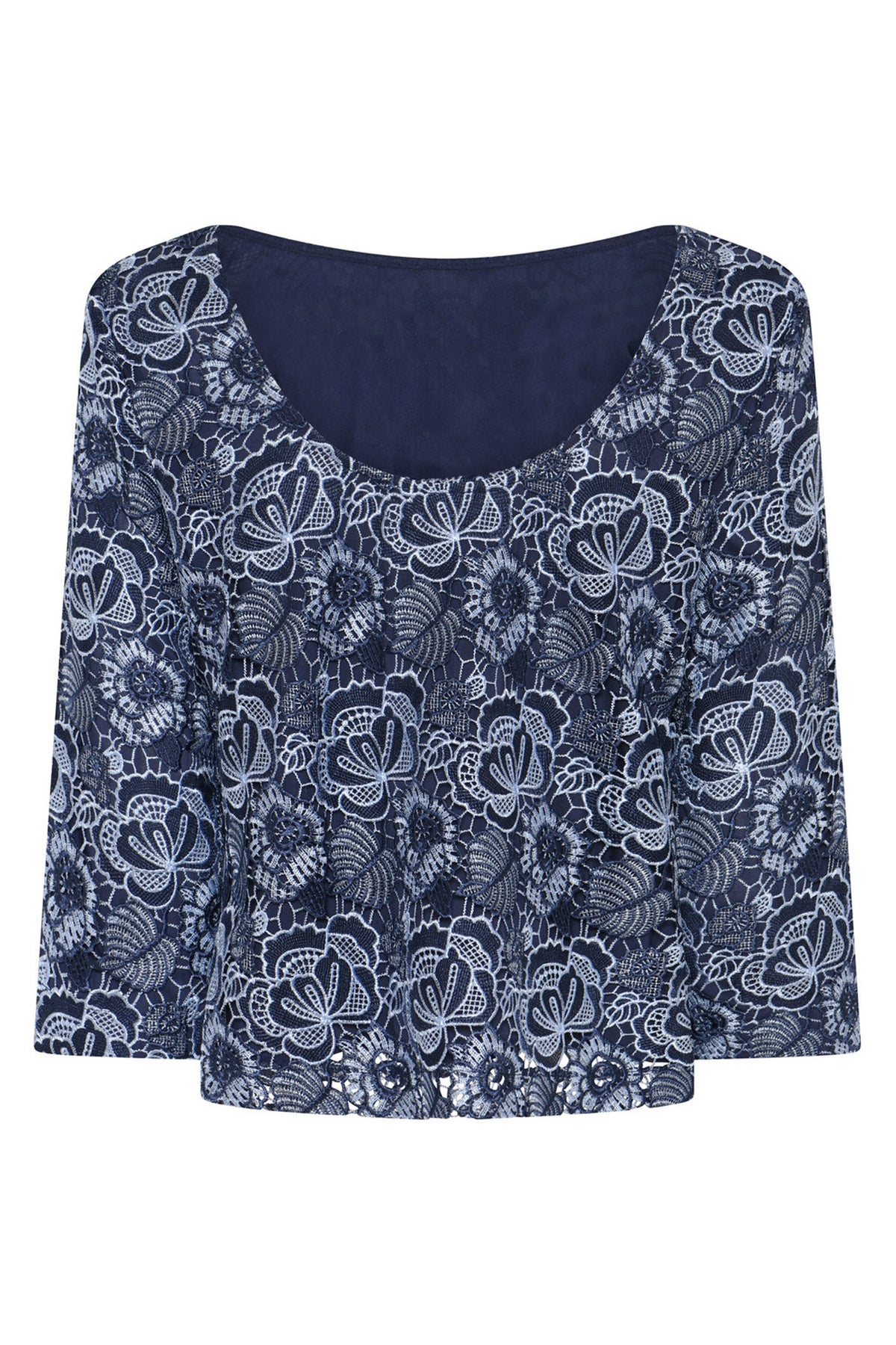 Mauritiabbignara Blus Blå Blommig - BBW4951