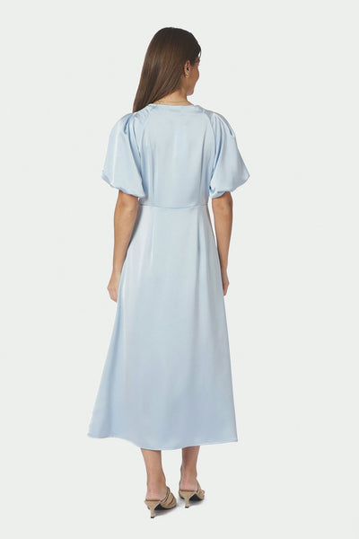 Illana Heavy Sateen Dress Ljusblå - 162521 Thumbnail