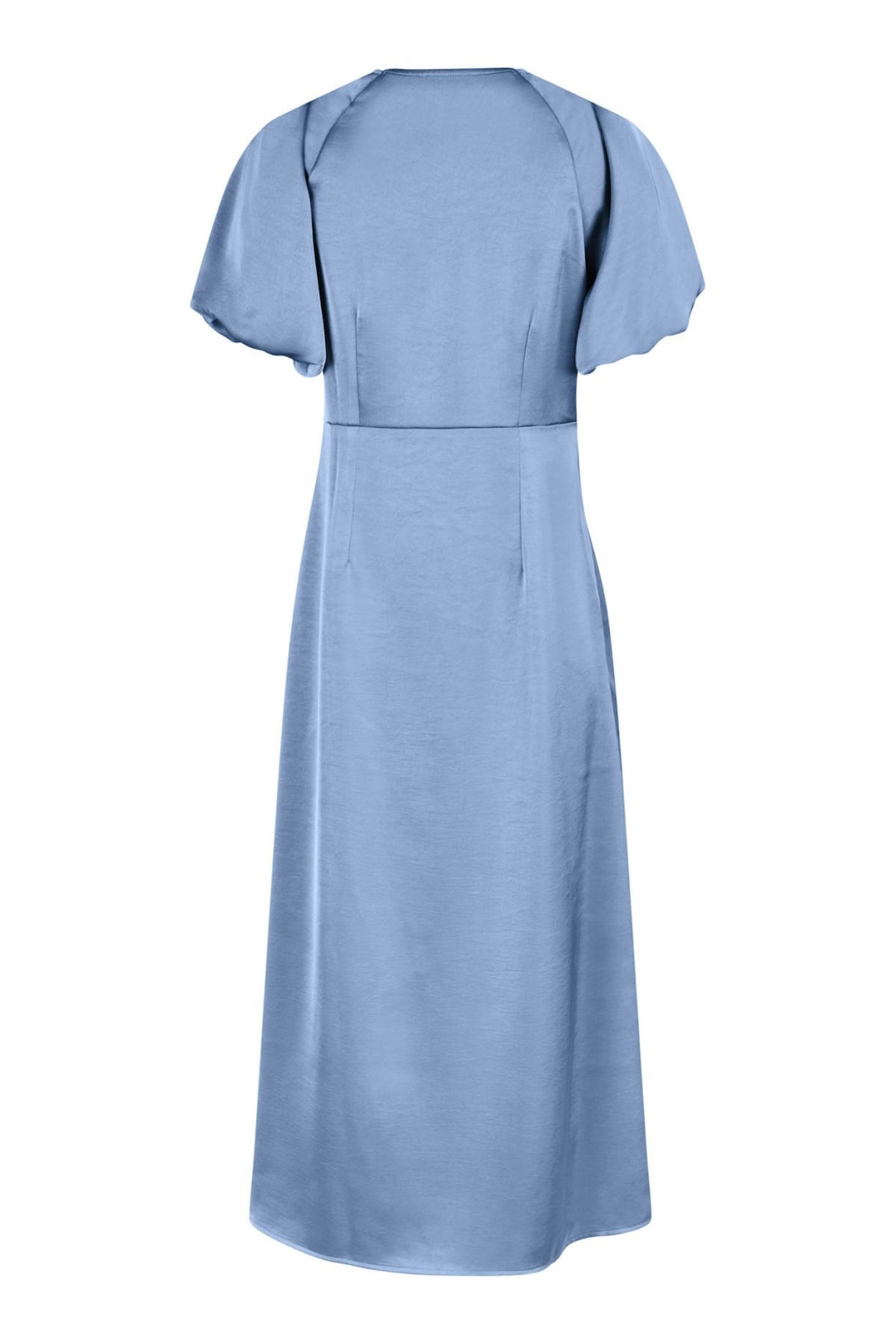 Illana Heavy Sateen Dress Smoke Blue - 162521