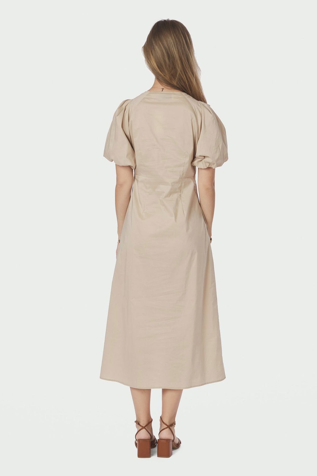 Illana Poplin Dark Sand - 160660