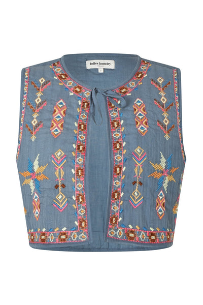 IlsaLL Väst 29 Dusty Blue - 25439-1025 Thumbnail
