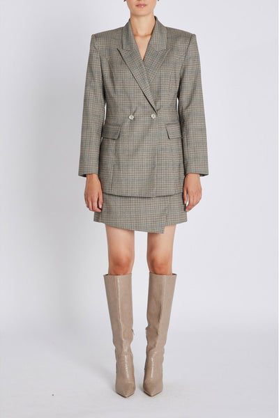 IpomoeaBBTuxana blazer Brun rutig - BBW4680 Thumbnail