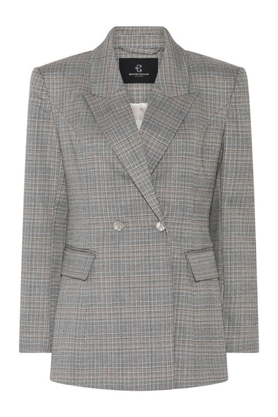 IpomoeaBBTuxana blazer Brun rutig - BBW4680 Thumbnail