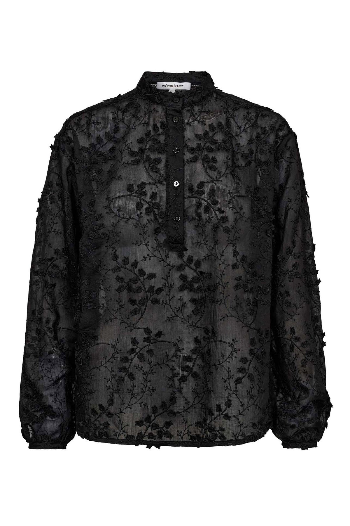 IsakCC Embroidery Shirt 96-Black - 35989