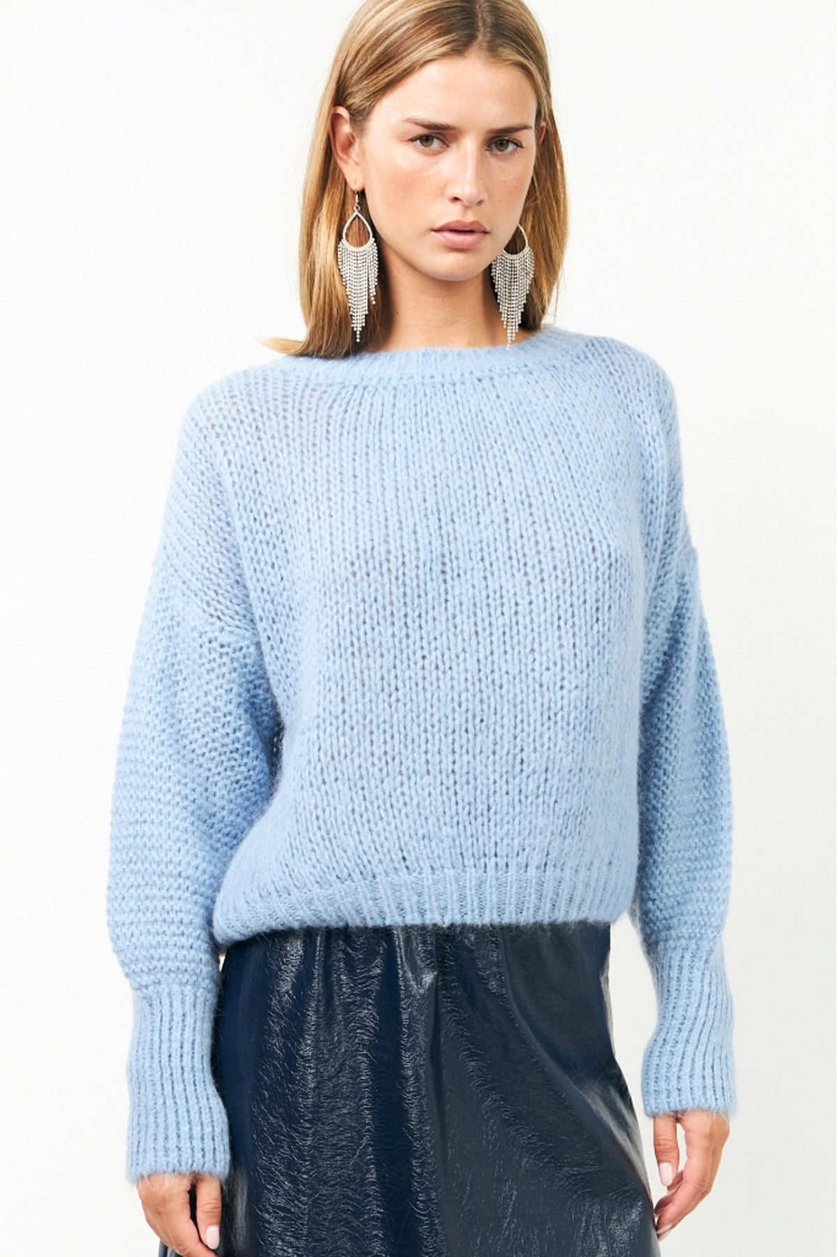 IsoldeLL Knit Jumper LS 22 Ljusblå - 25503-5003