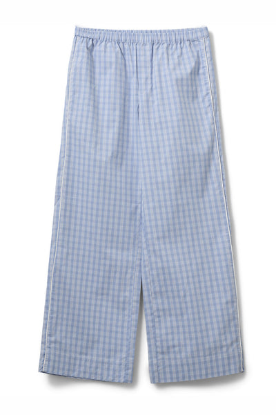 JORDENSW CHECK WIDE LEG TROUSE 5036 Blå - S261382 Thumbnail