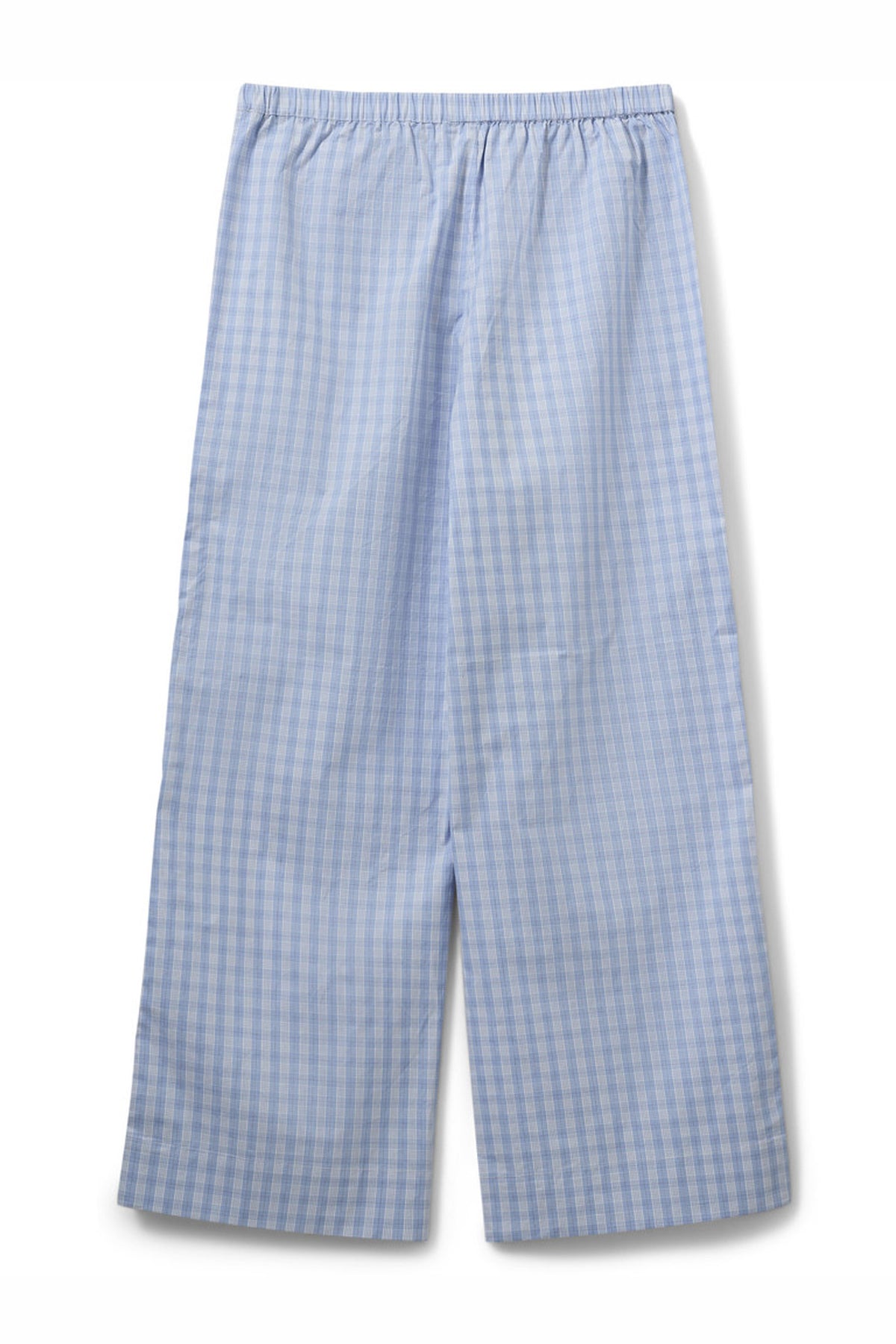 JORDENSW CHECK WIDE LEG TROUSE 5036 Blå - S261382