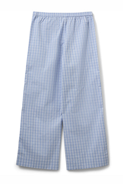 JORDENSW CHECK WIDE LEG TROUSE 5036 Blå - S261382 Thumbnail