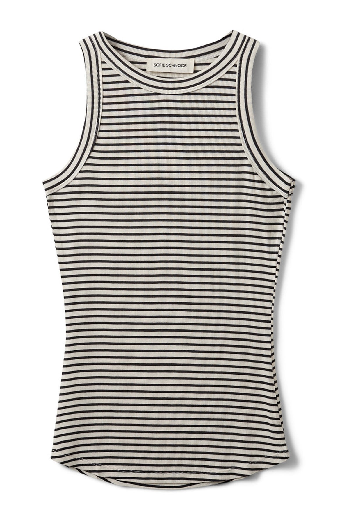JULLIESW STRIPE TOP 0104 Off white - SNOS740