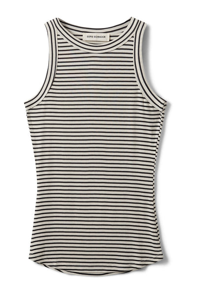 JULLIESW STRIPE TOP 0104 Off white - SNOS740 Thumbnail