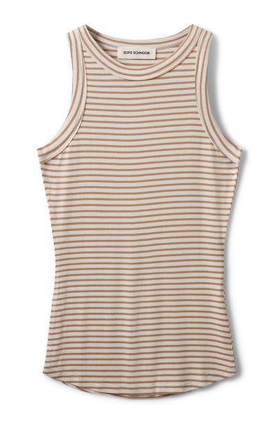 JULLIESW STRIPE TOP 7120 Beige Randig - SNOS740 Thumbnail
