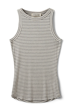 JULLIESW STRIPE TOP 8048 Grey Striped - SNOS740