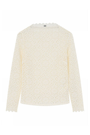 Janisa, spetst-shirt 1010-Off White - 62711/8048