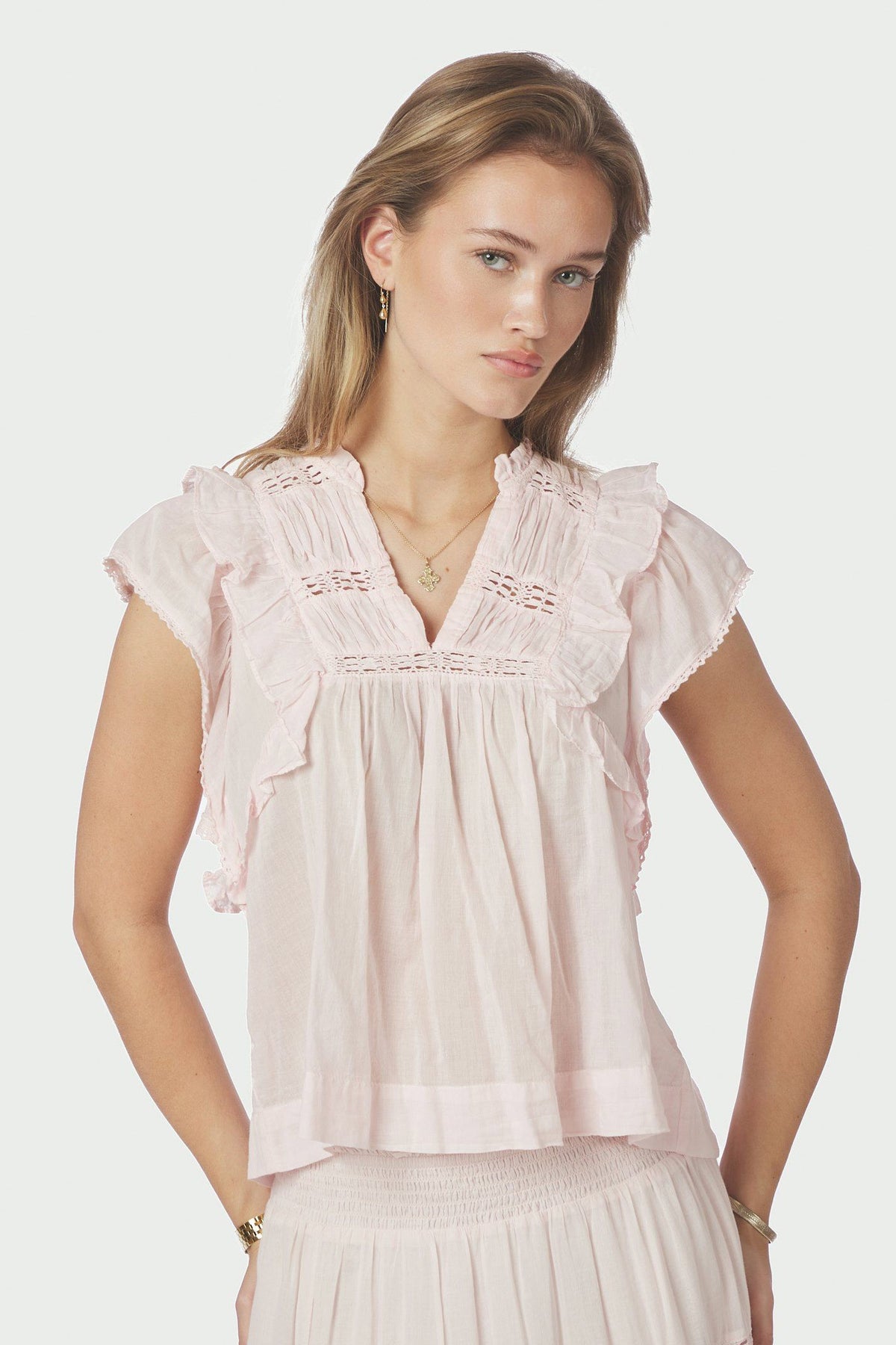 Jayla S Voile LJUSROSA - 159881
