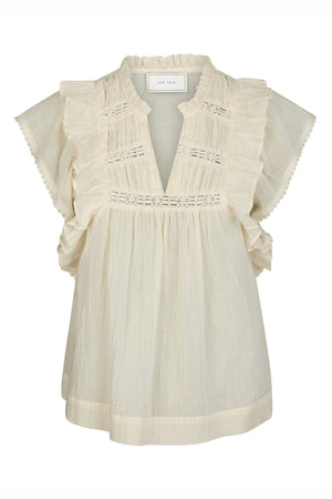 Jayla S Voile Top Ljusgul - 159881