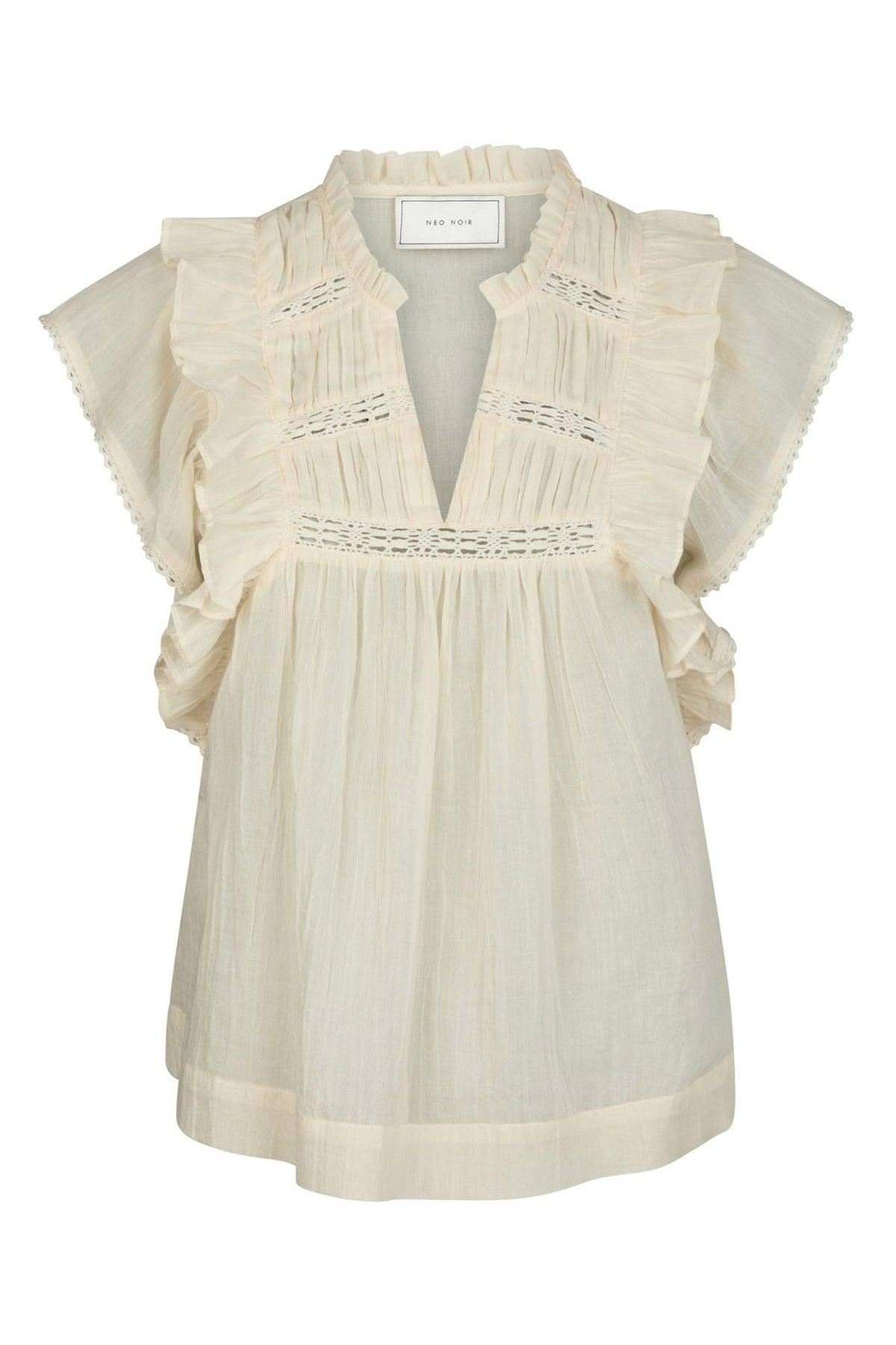 Jayla S Voile Top Ljusgul - 159881
