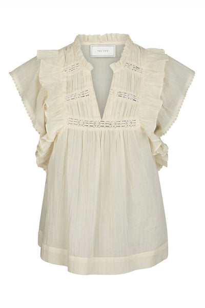 Jayla S Voile Top Ljusgul - 159881 Thumbnail